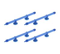 MUELODSIC Lot de 4 Diffuseurs de Bulles d'air pour Aquarium 10 Pouces Bleu Barres en Pierre à Oxygène Base en Silicone Accessoire pour Oxygénation Optimale et Diffusion Silencieuse des