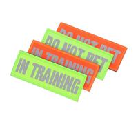 MUELODSIC Lot De 4 Patchs Réfléchissants pour Harnais De Chien Patchs Réfléchissants pour Chien De Travail « Ne Pas Caresser » De Dressage pour