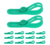 MUELODSIC Lot de 50 Attaches de Câble en Silicone Vert Clair Clips Câbles Réutilisables Réglables pour Gestion des Usb Audio et Alimentation Organisateur Polyvalent pour