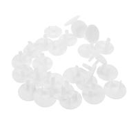 MUELODSIC Lot de 50 Cache-Prises de Sécurité Blancs pour Prises Électriques 2 Trous Protection Garçon et Filles Fermeture Automatique pour Maison et Bureau Sécurité Maximale et