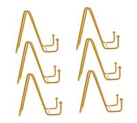 MUELODSIC Lot de 6 Chevalets Décoratifs en Métal Doré Support Photo et Porte-Assiettes de Table Format Moyen 10 CM Robuste et Portable pour Présentation Photos Livres Assiettes et