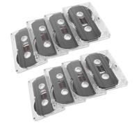 MUELODSIC Lot de 8 Cassettes Audio Vierges 60 Bandes d'Enregistrement Plastiques Format Standard pour Musique Messages et Enregistrements Vocaux Usage Rétro et Créatif