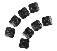 MUELODSIC Lot de 8 Colliers de Serrage C en Alliage D’Aluminium Support Adhésif Noir Guide-Câble Vélo pour Fixation Précise des Câbles de Frein et Dérailleur Clips Anti-Vibrations pour