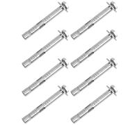 MUELODSIC Lot de 8 Vis D’Ancrage à Expansion M6 X 60 MM en Acier Inoxydable 304 Écrou Hexagonal Extérieur pour Fixation Murale Béton Boulons de Fixation Haute Résistance pour Maçonnerie et