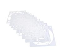 MUELODSIC Lot De 9 Pochoirs De Décoration Pour Citrouilles Planches Creuses Pochoirs De Peinture Pour Halloween En Abs Blanc