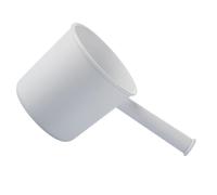 MUELODSIC Louche à Eau en Plastique Blanche à Long Manche Ergonomique - Pelle à Eau Cuisine pour Puiser Soupe et Laver Légumes Ustensile Maison Pratique et Hygiénique