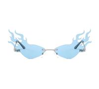 MUELODSIC Lunettes de Soleil de Fête de Flamme Structure Robuste et Confortables à Porter, Accessoires pour Danser et Animer Vos Soirées