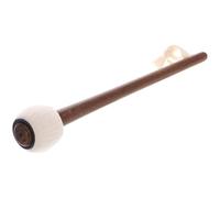 MUELODSIC Maillet en Bois pour Gong Large 25 Cm, Manche en Bois de Noyer, Maillet de Percussion Traditionnel Chinois Réutilisable, Baguette de Tambour Portable pour Xylophone et Instruments