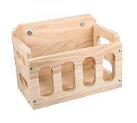 MUELODSIC Mangeoire à Foin en Bois pour Petits Animaux Support de Stockage Stable Anti-gaspillage Râtelier Pratique et Hygiénique pour Cages de Rongeurs
