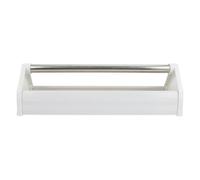 MUELODSIC Mangeoire pour Cage à Pigeons 40 CM en Plastique Renforcé Auge Anti-Chute Blanche Distributeur de Nourriture pour Oiseaux Domestiques Compatible Alimentation Quotidienne et