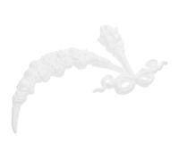 MUELODSIC Médaillon de Plafond Décoratif Effet Plâtre Blanc Médaillon pour Plafonnier Résistant à la Déformation Accessoire Décoration Intérieure pour Lampes Suspendues Installation