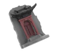 MUELODSIC Micropaysage Architecture Chinoise Statue Zen Miniature Jardin De Porte Décorations Miniatures Extérieures Porte Ornement De Jardin De Style Chinois