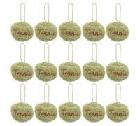 MUELODSIC Mini Porte-clés Tennis 15 Pcs Vert Breloques Sportives, Pendentifs Balle de Tennis Décoratifs pour Paquet et Clés, Accessoires Souvenirs Fête Sportive pour Amateurs