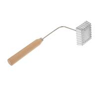 MUELODSIC Moule à Friture en Alliage D'aluminium Poignée en Bois Ergonomique, Antiadhésif, pour Snacks Frits Maison, Pâtisserie Carottes Râpées, Ustensile la Cuisine Résistant Haute