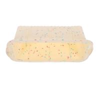 MUELODSIC Moule à Gâteau en Silicone Bicolore Points Colorés Résistant à la Chaleur Format Moyen Moule à Grillé Polyvalent pour Cuisson Maison et Pâtisserie