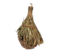 MUELODSIC nid d'oiseau en Paille Tissage d'herbe Artisanat Accessoires Oiseaux Maison Pendaison Oiseau tissé de Jardin volet Mousse lit Salon