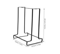 MUELODSIC Organisateur de Cintres Acier Inoxydable Noir Support Empilable Robuste et Gain de Place Rangement pour Balcon et Dressing Support Multiple pour Cintres Rack et Stable