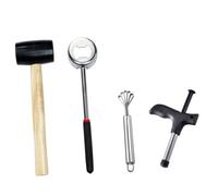 MUELODSIC Ouvre-noix en inox Outil d'ouverture et râpe pour fruits Kit maison facile à utiliser et portable