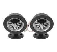 MUELODSIC Paire de Tweeters de Voiture 1,5 à Bobine Mobile, Motif Araignée, 250 W, Haut-parleurs Réglables à 45° avec Grille Nid d'abeille, Résistants aux Chocs la Chaleur, pour Système