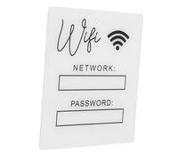 MUELODSIC Panneau Acrylique Wifi Format pour Invités Signal Wifi Résistant et Facile à Installer Affichage Pratique Du pour Maison et Bureau