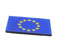 MUELODSIC Patch Brodé Drapeau Union Européenne Nylon Résistant Accessoire Décoratif pour Vêtements Sacs et Chapeaux Fixation Facile pour Personnalisation Mode