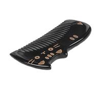 MUELODSIC Peigne Corne Naturel Multifonction pour Garçon Fille Peigne de Poche Antistatique sans Électricité Démêlage Doux pour Cheveux Épais Bouclés et Massage Du Chevelu