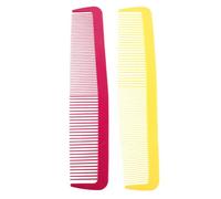 MUELODSIC Peigne Géant de Clown 2 Pièces, Accessoire de Scène Rose Fuchsia et Jaune, Grand Peigne Décoratif pour Costume Carnaval et Halloween, Accessoire Cheveux Cosplay pour