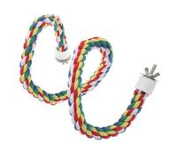 MUELODSIC Perchoir Corde de Coton Colorée pour Perroquets Perruches et Cockatiels Escalade pour Oiseaux Moyens et Grands Accessoire de Cage Stimulant et Polyvalent