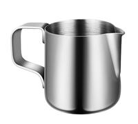 MUELODSIC Pichet à Mousse Lait Inox Tasse Latte Art et Facile à Nettoyer Récipient pour Cappuccino et Espresso Accessoire Cuisine Maison pour Boissons Chaudes