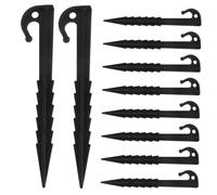 MUELODSIC Piquets de Tente en Plastique 14,6 CM 10 Pièces Fixation Antivent pour Camping Auvents et Bâches Accessoires de Tente Utilisation Extérieure