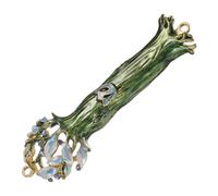 MUELODSIC Plaque Mezuzah Alliage Métallique Vintage pour Porte Entrée Décoration Judaica Ornement Religieux avec Symbole de Foi Juive Protection et Bénédiction pour Maison et Bureau