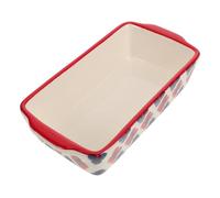 MUELODSIC Plat à Rôtir Rectangulaire Céramique avec Poignées Latérales Plat à Four Polyvalent pour Lasagnes Rôtis Croustillants et Gratins Résistant et Facile à Nettoyer pour Usage