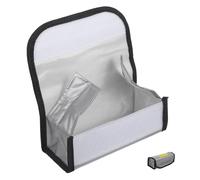 MUELODSIC Pochette de Sécurité Batterie Lipo Ignifuge Résistante Au Feu et Haute Température de Rangement Portable Aluminium pour Batteries Lithium Protection Anti-Incendie pour Usage Hobby