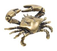 MUELODSIC Poignée De Tiroir à Thème Océan En Laiton Vieilli, Bouton De Meuble Nautique De Crabe, Décorative Et Robuste Pour Chambre Et Salon, Poignée Unique à Trou, Style Rétro, Usage Quotidien
