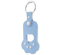 MUELODSIC Porte-clés Cuir pour Ranger Poils de Chat Souvenir Commémoratif Forme de Patte Porte-clés pour Poils Animal Breloque pour Conserver Souvenirs de Chiot