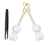 MUELODSIC Porte-clés Souvenir Poils Chien Transparent Boîte Commémorative Sécurisée pour Animale Coffrets Peluche Pince Cadeau Mémorial pour Propriétaires