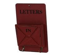 MUELODSIC Porte-Courrier Mural Vintage en Boîte aux Lettres Décorative Support Mural pour Courrier pour Maison et Bureau 1 Pièce