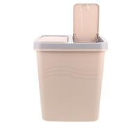 MUELODSIC Poubelle Deux Compartiments avec Couvercles Étanches Séparation Humide et Sèche Bac Étroit pour Cuisine Salle de Bain Bureau et Chambre