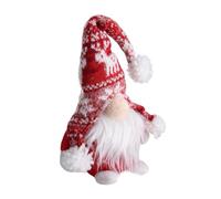 MUELODSIC Poupée Santa Claus Debout Décorative Rouge pour Table et Maison Ornement de Noël Fait Main avec Barbe Longue Décoration Festive pour Bureau et Voiture
