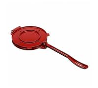 MUELODSIC Presse à Tortilla Alliage Aluminium Rouge Machine Manuelle pour Galettes Pizzas et Pâtisseries Facile à Nettoyer Ustensile de Cuisine Polyvalent
