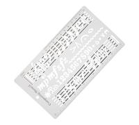 MUELODSIC Règle de Dessin pour Partition Musicale Portable Outil Précis de Composition avec Pochoir de Notes et Accessoire Compact pour Auteurs-compositeurs