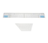 MUELODSIC règle pour l'école, outil de règle à dessiner, règle en plastique pour lignes parallèles constantes, pour étudiants et création de grille