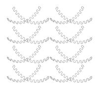 MUELODSIC Ressorts de Rechange pour Canapé 50 Cm Kit 18 Ressorts Serpentin en Acier Robuste pour Réparation Meuble Remplacement Tension Fauteuil Inclinable Usage Maison et Bureau