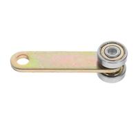 MUELODSIC Roulette de Porte Coulissante Double Roulement Galet en Acier 50Kg Trou de Vis 8Mm Chariot pour Porte Coulissante Roue de Chariot Silencieuse Installation Facile