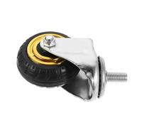 MUELODSIC Roulette Pivotante en Caoutchouc Renforcé pour Chariot D’Atelier - Roue Multidirectionnelle 100 MM pour Équipements Lourds - Accessoire Professionnel Silencieux et Résistant à