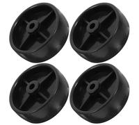 MUELODSIC roulettes Universelles Noires 3 Pouces pour Chauffage de Terrasse Roues Doubles Robustes pour Meuble de Rangement Roue de Rechange Mobile Compatible Chauffage Extérieur