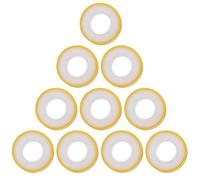 MUELODSIC Ruban Adhésif Étanche Ptfe 10 Pièces 15 Mètres, Ruban D’étanchéité Flexible pour Plomberie, Filetage, Réparation Fuites, Résistant la Corrosion, Anti-âge, Usage Industriel