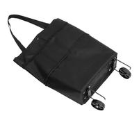 MUELODSIC Sac Chariot Courses Pliable avec roulettes Sac de Courses Trolley Léger Capacité Spacieuse Portable pour Fruits Légumes Shopping Pratique et Noire