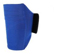 MUELODSIC Sacoche de Jambe de Sport Réglable pour Téléphone Portable 55-75 Pouces Bande Élastique Antidérapante Bleue Pochette Multifonctionnelle pour Course Jogging et Entraînement