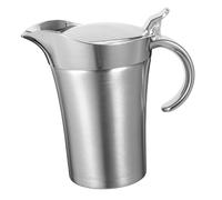 MUELODSIC Saucière Thermique Inox Double Paroi avec Bec Ergonomique pour Sauces Chaudes Restaurant et Repas à Maintien Température et Service Professionnel